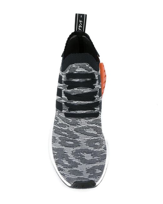 Adidas Black Nmd_R2 Primeknit Sneakers
