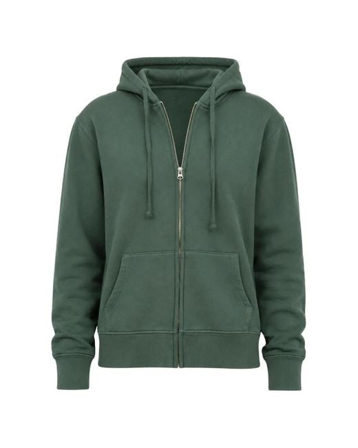 Nili Lotan Green Callie Zip-Up Hoodie