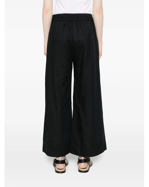 Polo Ralph Lauren Black Drawstring Embroidered-Logo Trousers