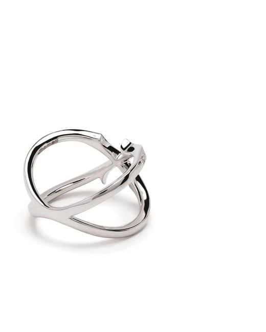 Stephen Webster White 18Kt Stem Crossover Diamond Ring