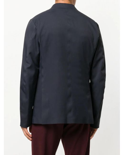 Liska Blue Double Layer Padded Blazer Jacket for men