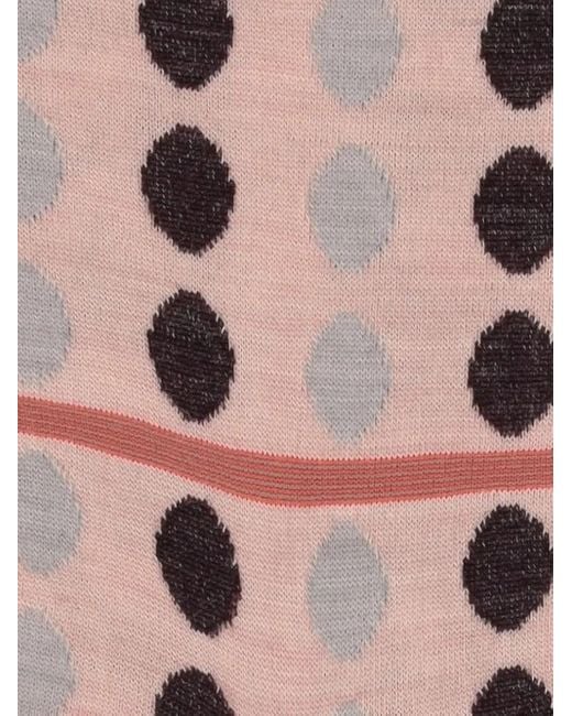 Antipast Pink Polka Dot-Pattern Socks