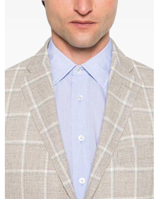 メンズ Corneliani チェック ジャケット White