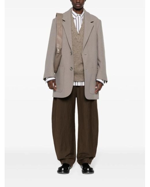 Cappotto Monopetto di AMI in Gray