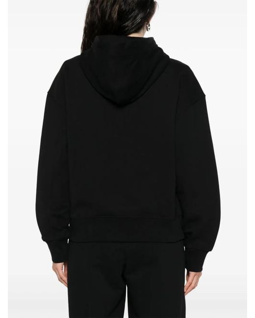 Calvin Klein Black Felpa Con Cappuccio E Zip