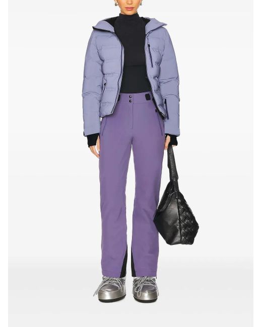 Aztech Mountain Purple Hooded Puffer Ski Jacket