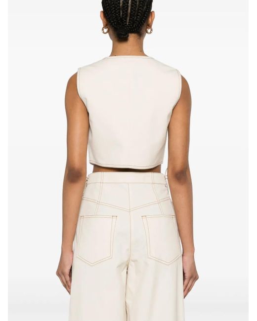 Sandro コットントップ White