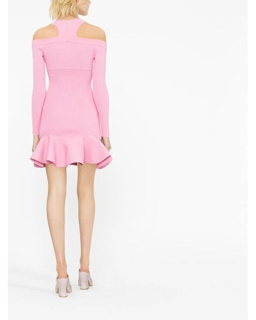 McQueen Pink Short Dresses