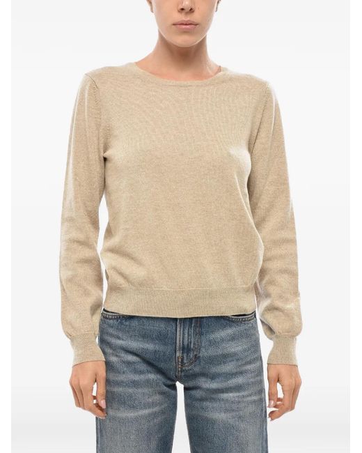 Malo Blue Crew-Neck Long-Sleeve Sweater
