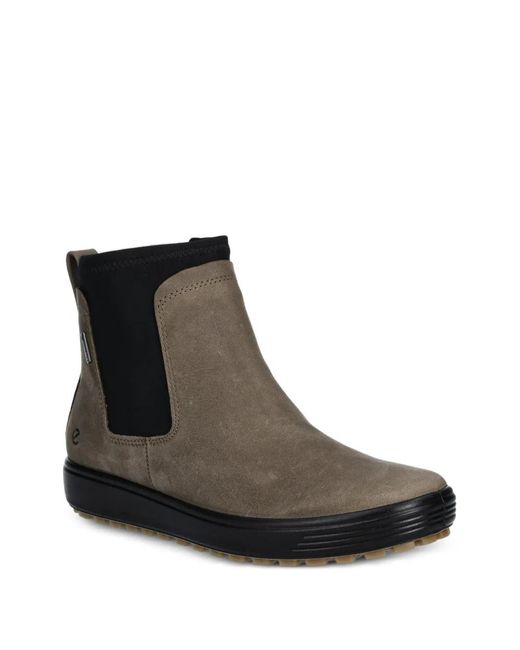 Ecco Black Soft 7 Tred Boots