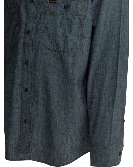 Filson Overhemd in het Blue voor heren