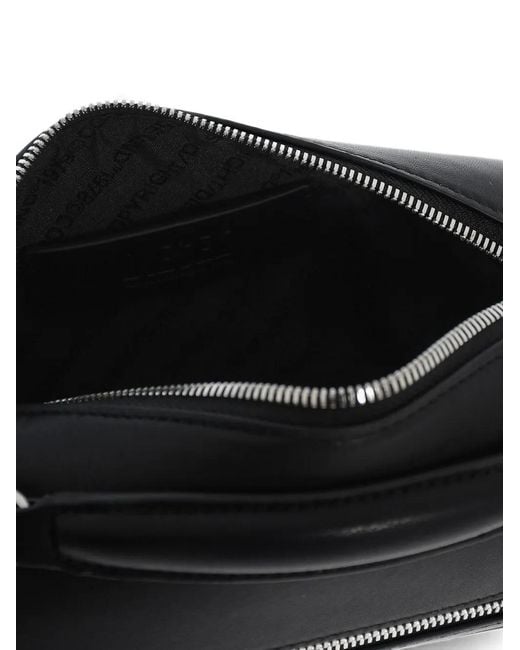 DIESEL Black Cayac Embossed-Logo Belt Bag