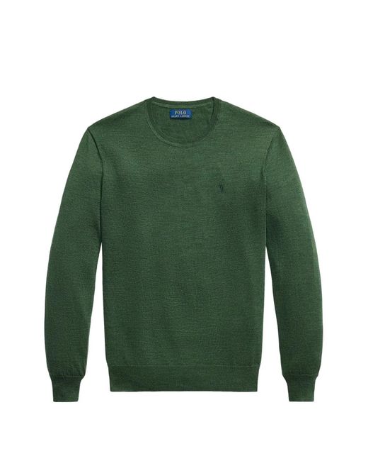 Polo Ralph Lauren Green Pony-Embroidered Wool Sweater for men