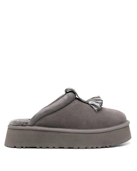 Ugg Gray Tazzle Suede Slippers