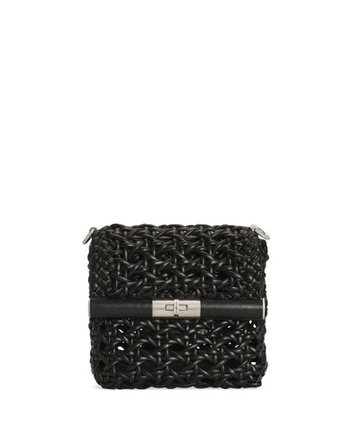 メンズ Dolce & Gabbana オープンワーク ショルダーバッグ Black