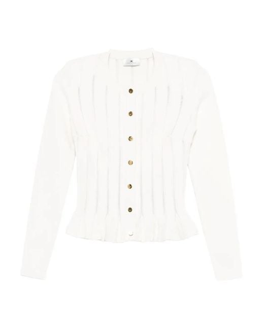 Cárdigan de tricot de Elisabetta Franchi de color White