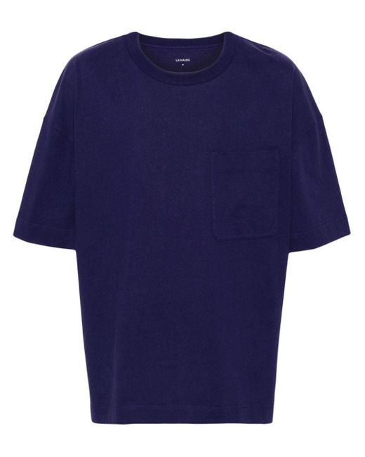 Lemaire Jersey-T-Shirt mit Brusttasche in Blue für Herren