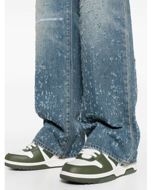 Amiri Blue Shotgun Wide-leg Jeans for men