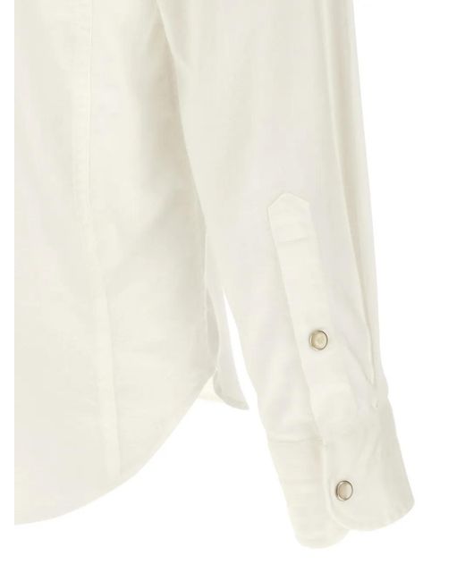 Tom Ford White Long-Sleeve Shirt for men