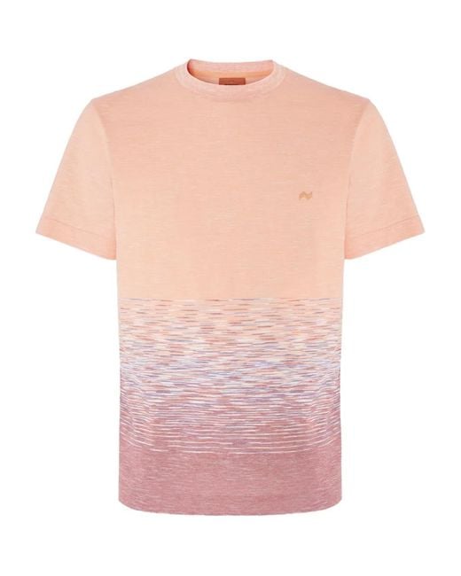 Missoni Pink T-Shirt En Maille Intarsia for men