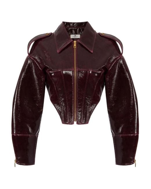 Elisabetta Franchi Red Corset Jacket