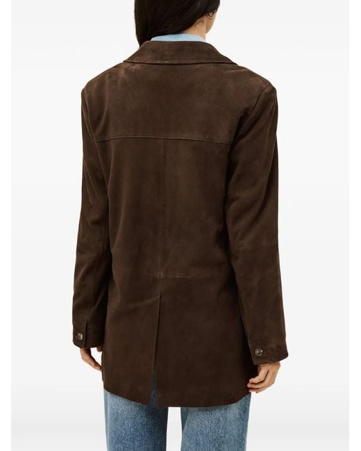 Blazer Mostly Con Botones Y Bolsillo Ba&sh de color Brown