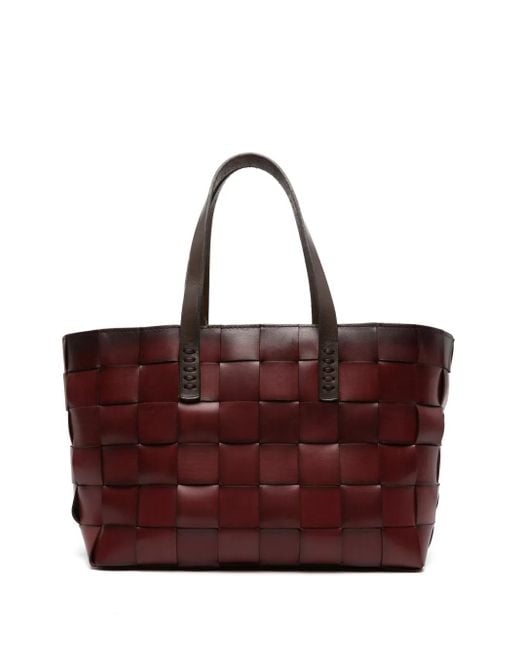 Dragon Diffusion Purple Japan Leather Tote Bag