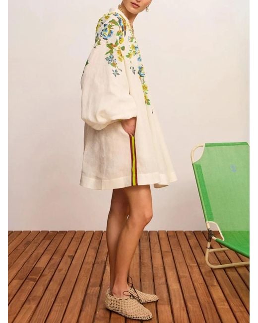 ALÉMAIS White Phyllis Mini Dress