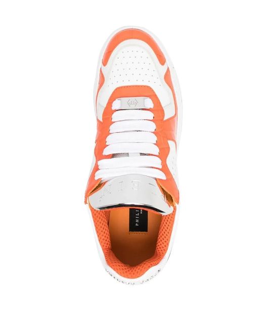 Philipp Plein Pink Baskets À Design Colour Block