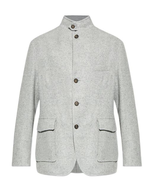 Eleventy Blazer Met Opgestikte Zak in het Gray voor heren