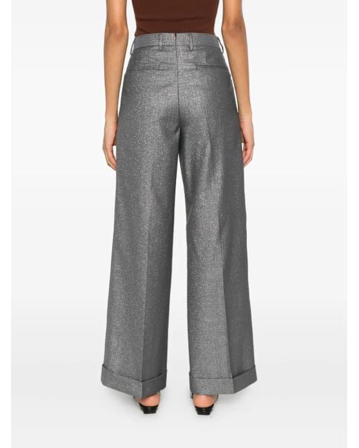 Pantaloni Sartoriali Con Glitter di Luigi Bianchi in Gray