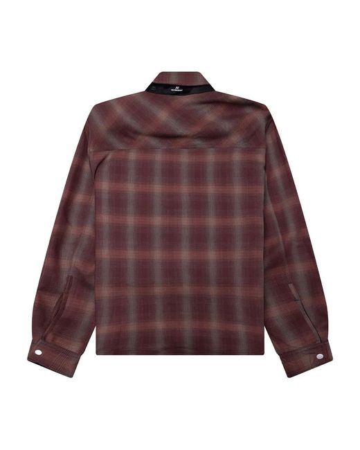 Represent Black Reversible Check Shirt for men