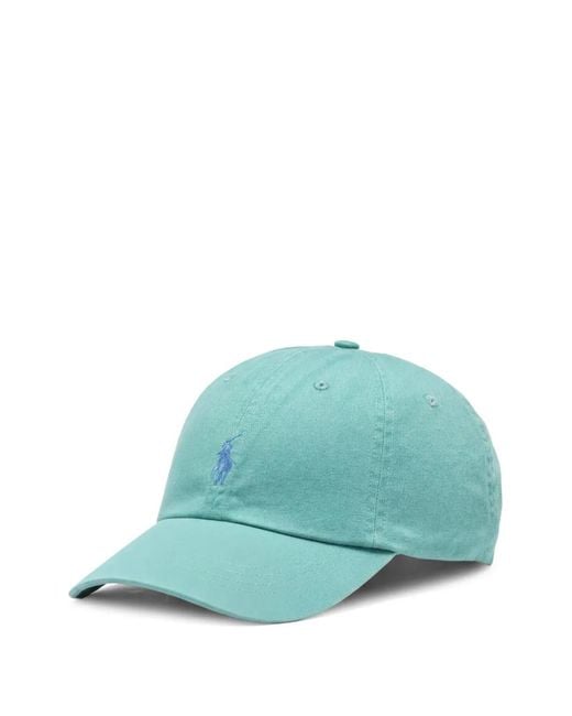 Ralph Lauren Green Logo-Embroidered Cotton Cap for men