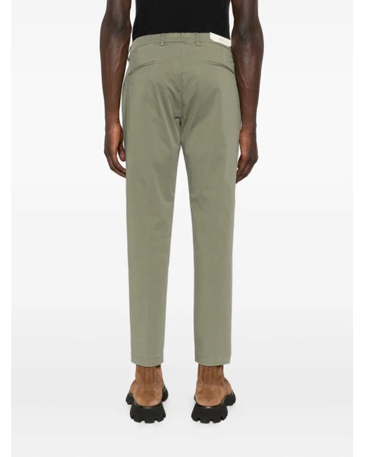 Briglia 1949 Green Tiberio Pleated-Front Chinos for men