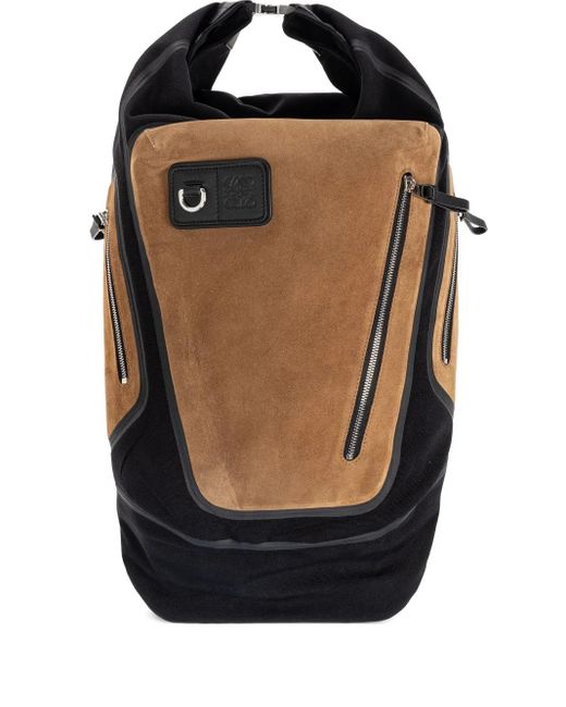 Loewe Black Flex Canvas Backpack for men