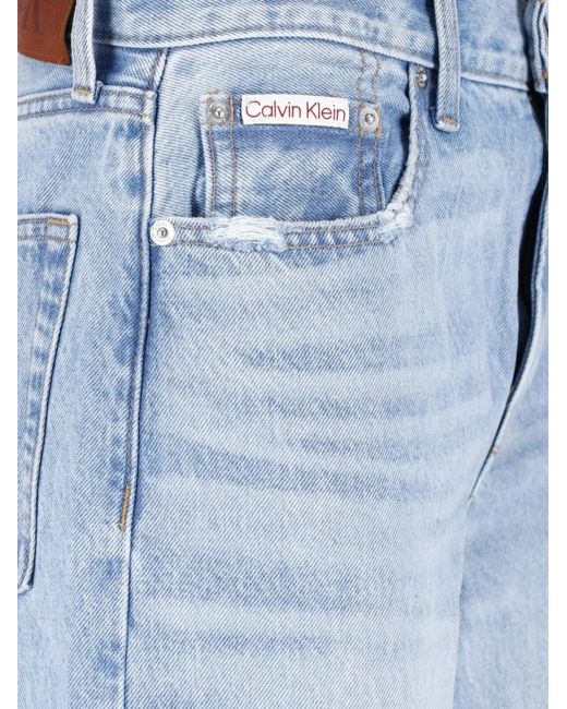 Vaqueros Anchos Calvin Klein de color Blue