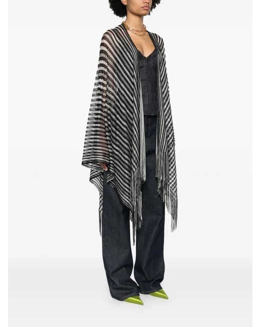Missoni Gray Striped Cape