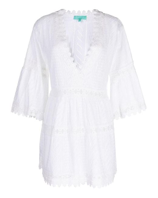 Melissa Odabash White Victoria Cotton Dress