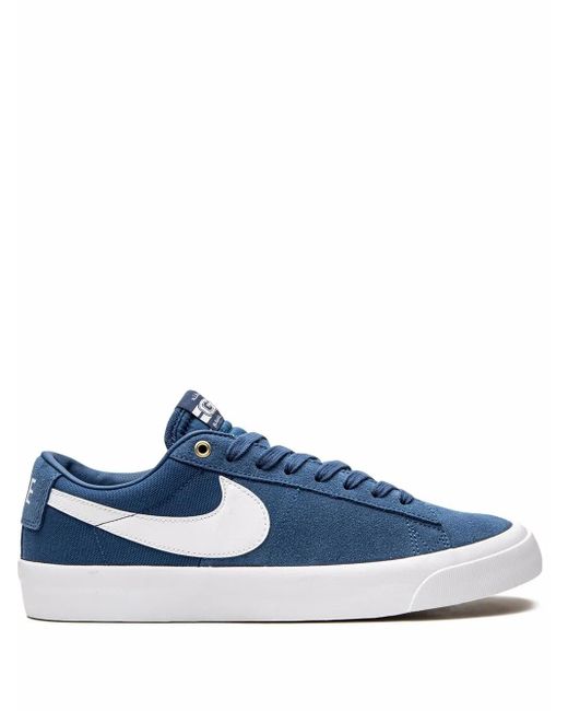 Nike Blue Sb Zoom Blazer Low Pro Gt Sneakers