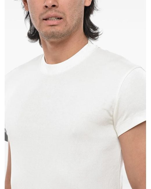 Off-White c/o Virgil Abloh White Logo-Print Cotton-Blend T-Shirt for men