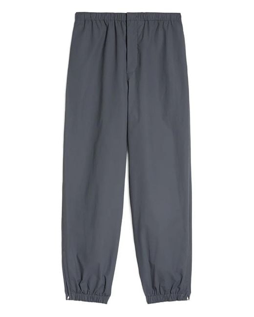 Jil Sander Gray Elasticated-Hem Trousers for men