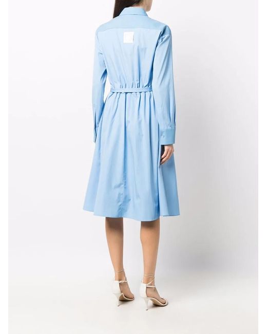 Stella McCartney Blue Mia Panelled Shirt Dress