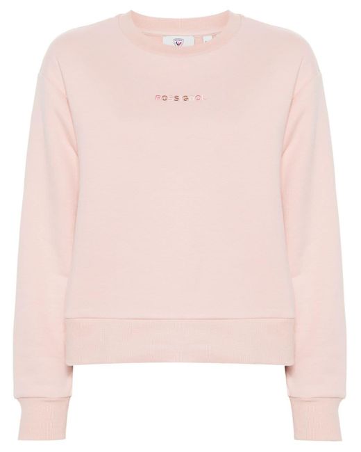 Rossignol Pink Logo-embroidered Sweatshirt
