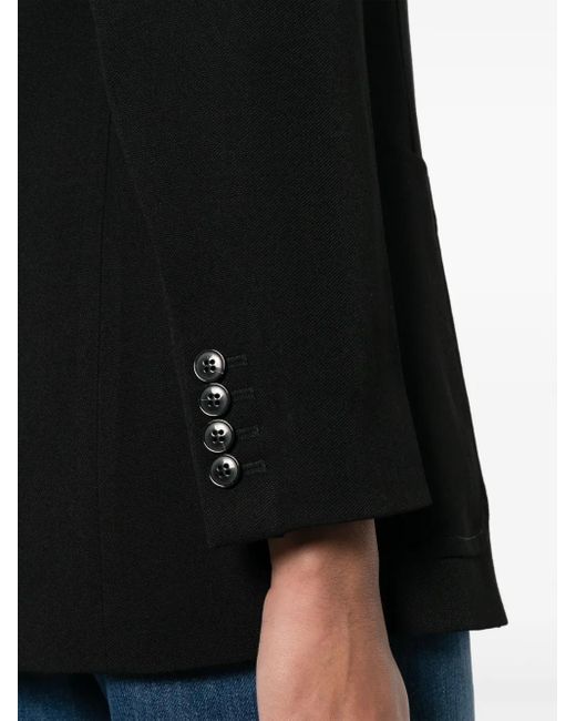 Victoria Beckham Black Victoria Beckham Wool Blend Single-breasted Jacket