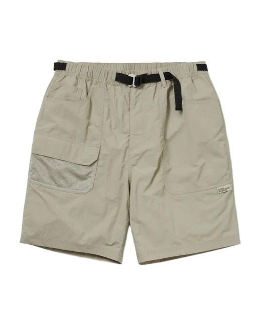 thisisneverthat Men's Gray Belted Mesh-Pocket Shorts