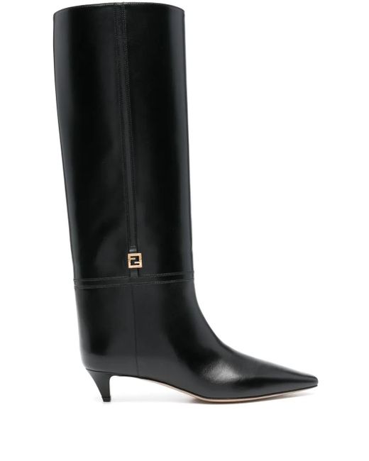 Fendi Black 45Mm Ffold Boots