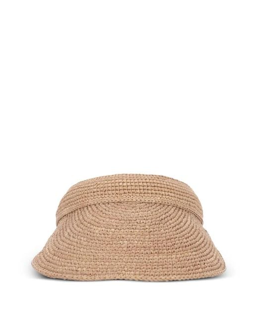 Helen Kaminski Natural Raffia Visor Hat