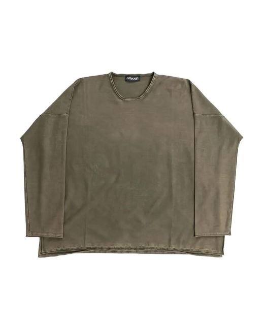 Casey Casey Green Raw-Cut T-Shirt for men