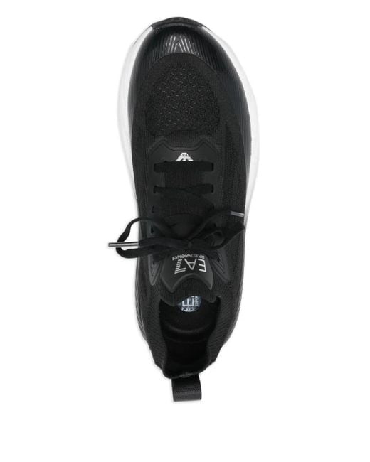 EA7 Black Ea7 Lace-Up Trainers for men
