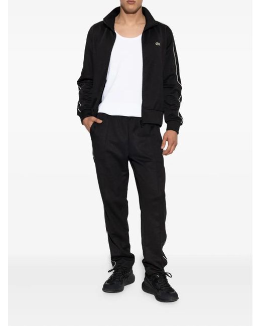 Lacoste White Ribbed-Knit Top for men